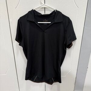 Tommie Cooper Black Cool Copper Collared Short Sleeve Shirt